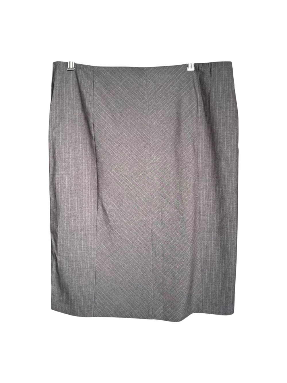 New York & Company Tailored Gray Pinstripe Pencil Skirt Size 12